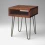 Night tables -  Side Table Vintage Box style with Hairpin Legs - LIVING MEDITERANEO