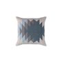 Fabric cushions - Diamond Handwoven Interlocking Tapestry Cotton Cushion Cover - OCK POP TOK