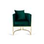 Armchairs - Maui - Glamorous velvet armchair - green - LE NOIR
