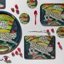 Trays - Snow Leopard / Forest - Tray - Tablemat - coaster - JAMIDA OF SWEDEN