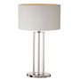 Table lamps - Lisle tall Nickel Finish table lamp - RV  ASTLEY LTD