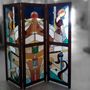 Stained glass decoration - Transat' - A&O - VITRAUX HONFLEUR