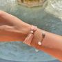 Jewelry - Silk Ribbon Bracelet Florette and Pearl - JOUR DE MISTRAL
