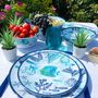 Formal plates - Melamine tableware Caribbean collection  - LES JARDINS DE LA COMTESSE