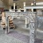 Decorative objects - Grey Antique Marble Fireplace Surround - MAISON LEON VAN DEN BOGAERT ANTIQUE FIREPLACES AND RECLAIMED DECORATIVE ELEMENTS