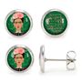Jewelry - Silver Surgical Stainless Steel Studs - Frida (00807) - LES JOLIES D'EMILIE