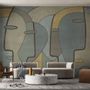 Wallpaper - Innerline Greendy Green Faces Luxury Wallpaper - LA MAISON MURAEM