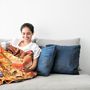 Cushions - Natual indigo kantha cushion covers - BASHA BOUTIQUE