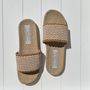 Shoes - Annie's Mauricettes, mustard summer slides - LES MAURICETTES