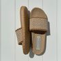 Shoes - Annie's Mauricettes, mustard summer slides - LES MAURICETTES