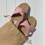 Chaussures - Les Mauricettes de Rosalita, claquettes femme roses - LES MAURICETTES