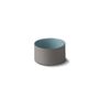 Platter and bowls - Round Cylinder Rock&Aqua Bowls - ESMA DEREBOY HANDMADE PORCELAIN
