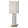 Table lamps - Micaela, Table Lamp, White Marble - RV ASTLEY LTD