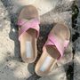 Chaussures - Les Mauricettes de Rosalita, claquettes femme roses - LES MAURICETTES