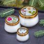 Floral decoration - Rosy Rings Floral Press Candles  - ROSY RINGS