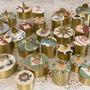 Boîtes de rangement  - Petite boîte en laiton carrelée avec poignée en feuille - ASMA'S CRAFTS