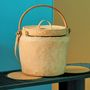 Decorative objects - Natural Clay Bucket Bamboo Bag - INDIGENOUS