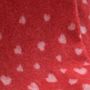 Plaids - Couvre-lit en pure laine Hearts - Disponible en gris et rouge - 130 x 190 cm - J.J. TEXTILE LTD