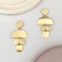 Bijoux - Boucles d'oreilles dorées à l'or fin ou argentées (rhodium) - NAO JEWELS