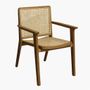 Chairs - Nova dining chair with armrests - RAW MATERIALS