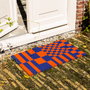 Decorative objects - Doormats Checkmate blue/orange & pink/red - KITSCH KITCHEN