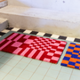 Decorative objects - Doormats Checkmate blue/orange & pink/red - KITSCH KITCHEN