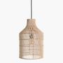 Hanging lights - Maze lamp bottle natural small & large - RAW MATERIALS