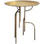 Desks - Lagoas Accent Side Round Table Old Gold Small  - FILIPE RAMOS DESIGN