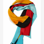 Scarves - Long silk scarf "Noble dreams" - AMRES ART