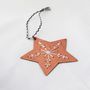 Other Christmas decorations - Embroidered metal Christmas ornaments in brass and copper - BASHA BOUTIQUE