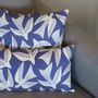 Fabric cushions - Bakea Encre Cotton Cushion Cover - LA MAISON JEAN-VIER