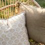 Fabric cushions - Mahé khaki  linen cushion 45x45 cm AX21084 - ANDREA HOUSE