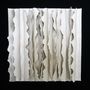 Tableaux - Collection Ecorce Tableaux papier porcelaine avec grains de verre noirs - GUENAELLE GRASSI