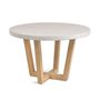 Dining Tables - Shanelle round table for two in white terrazzo Ø 120 cm - KAVE HOME