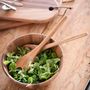 Kitchen utensils - Acacia Wood Salad Bowl Ø25x10 cm MS21065 - ANDREA HOUSE