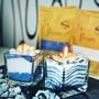 Candles - Lagoon Blue Candle Sand - L'ATELIER DES CREATEURS