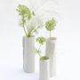 Vases - Vase ARK 2 en biscuit de porcelaine H=12cm, D=4,5cm. - YLVAYA DESIGN