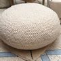 Decorative objects - Braided Wool Pouf - CHIC-INTEMPOREL