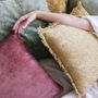 Fabric cushions - Brown Cotton Cushion AX70199  - ANDREA HOUSE