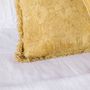 Coussins textile - Coussin en coton moutarde floral AX70204 - ANDREA HOUSE