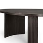 Coffee tables - Mahogany Boomerang dark brown coffee table - ETHNICRAFT
