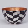 Platter and bowls - Graphic Mother-of-Pearl Salad Bowl - ITHEMBA