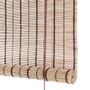 Curtains and window coverings - Brown striped bamboo roller blind - COLOR & CO
