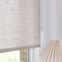 Curtains and window coverings - Light brown plant roller blind, with chain pull - COLOR & CO