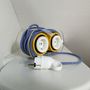 Design objects - Extension Cord for 4 Plugs - Navy & White (& Yellow) - OH INTERIOR DESIGN