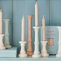 Gifts - Trio of turned wooden candle holders - MOISSONNIER
