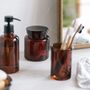 Mounting accessories - Amber glass Toothbrush holder BA70103 - ANDREA HOUSE