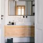 Bathroom waste baskets - Slate effect poliresin bin BA70118  - ANDREA HOUSE
