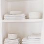 Coffrets et boîtes - Lot de 2 paniers en polyester et coton blanc  BA70163  - ANDREA HOUSE