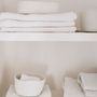 Coffrets et boîtes - Lot de 2 paniers blancs en polyester et coton BA70165 - ANDREA HOUSE